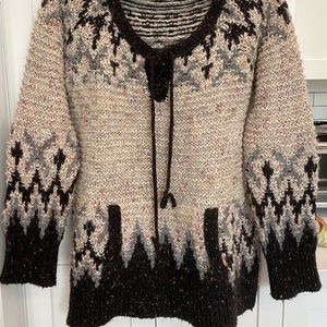 Free People Oversize Sweater, Multi color